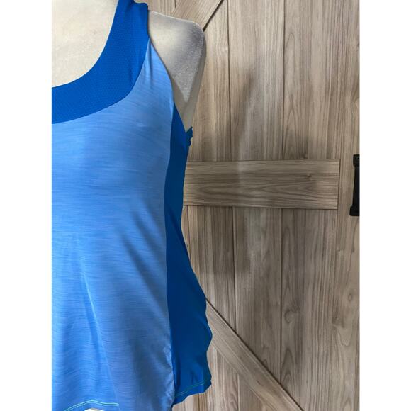 NWT Moxie cycling T back tank in azure blue - Picture 5 of 7